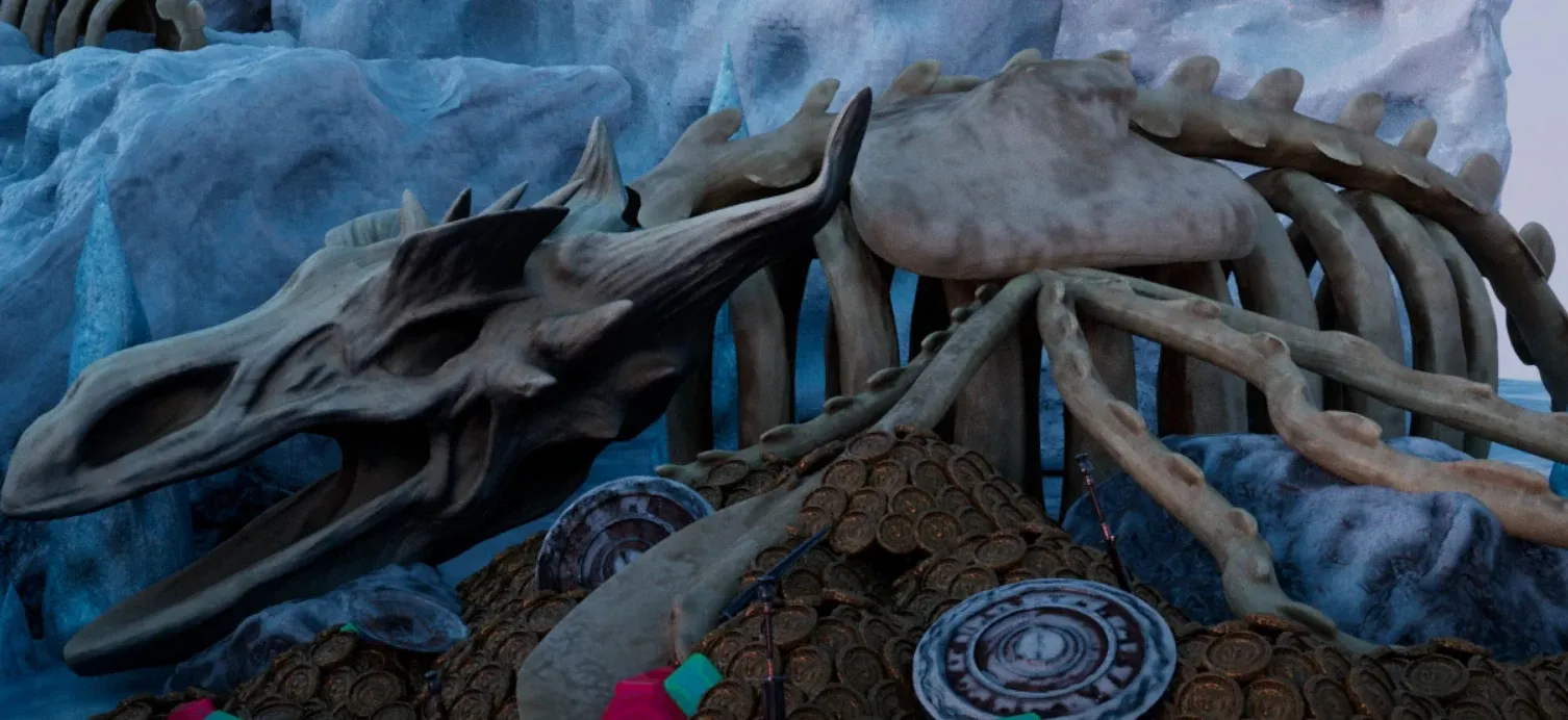 Dragon's Landing environment artwork, view 2