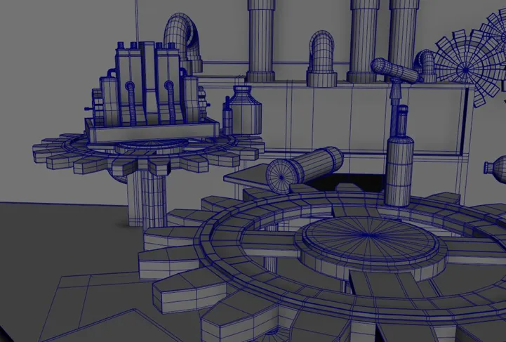 Cyberpunk Bar environment artwork, view 3