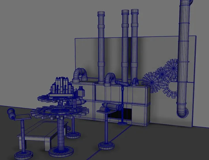 Cyberpunk Bar environment artwork, view 4