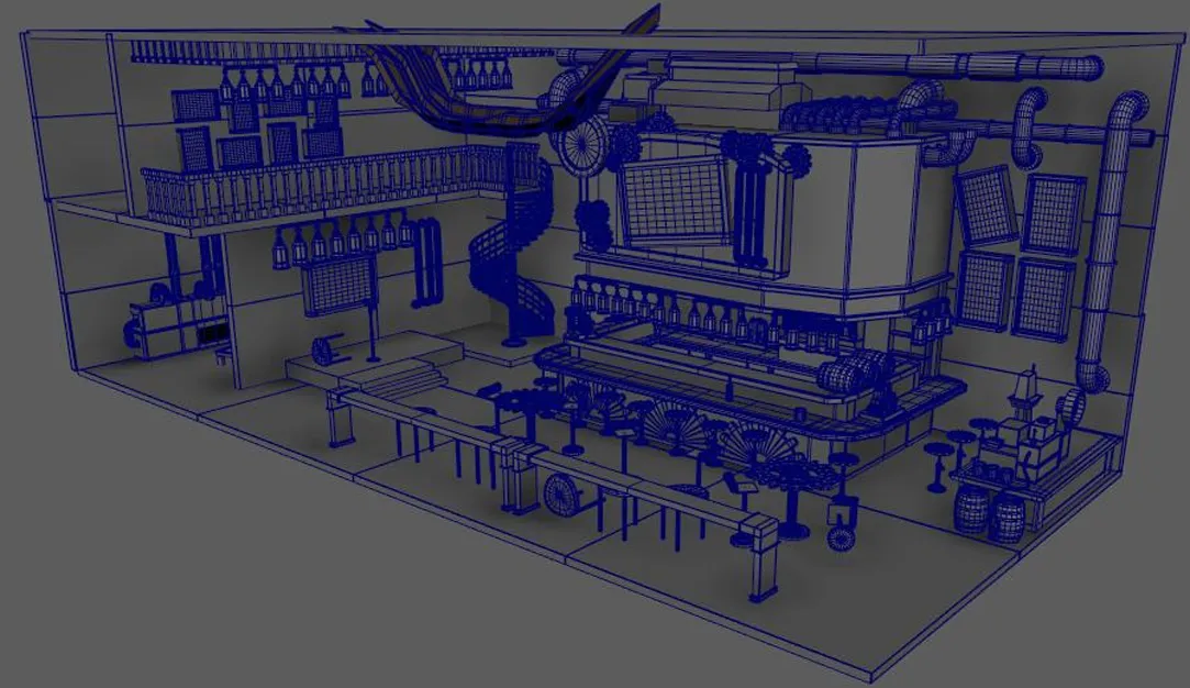 Cyberpunk Bar environment artwork, view 13