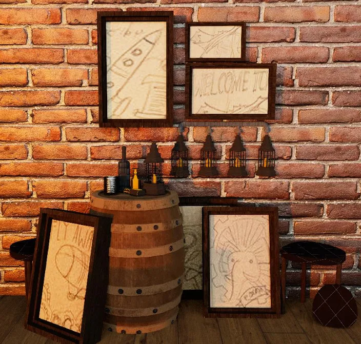 Cyberpunk Bar environment artwork, view 14